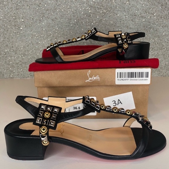 Christian Louboutin Shoes - Christian Louboutin T strap embellished sandals